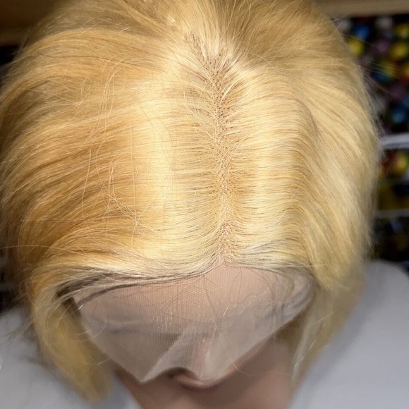 Lot 2106 ❤️NEW 100% Human Hair Lace front wig T Part Bob - Picture 2 of 8